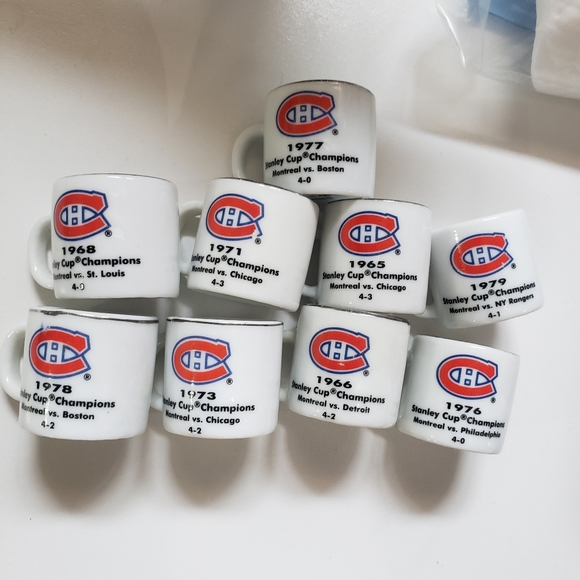 NHL Other - NHL mini mugs Montreal Canadians